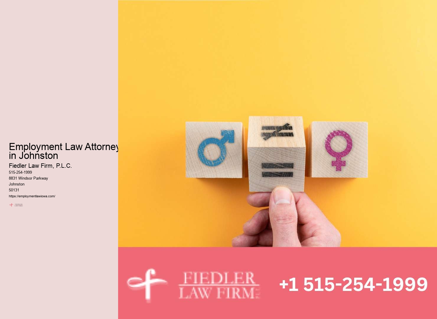 Employment Lawyer Johnston discrimination