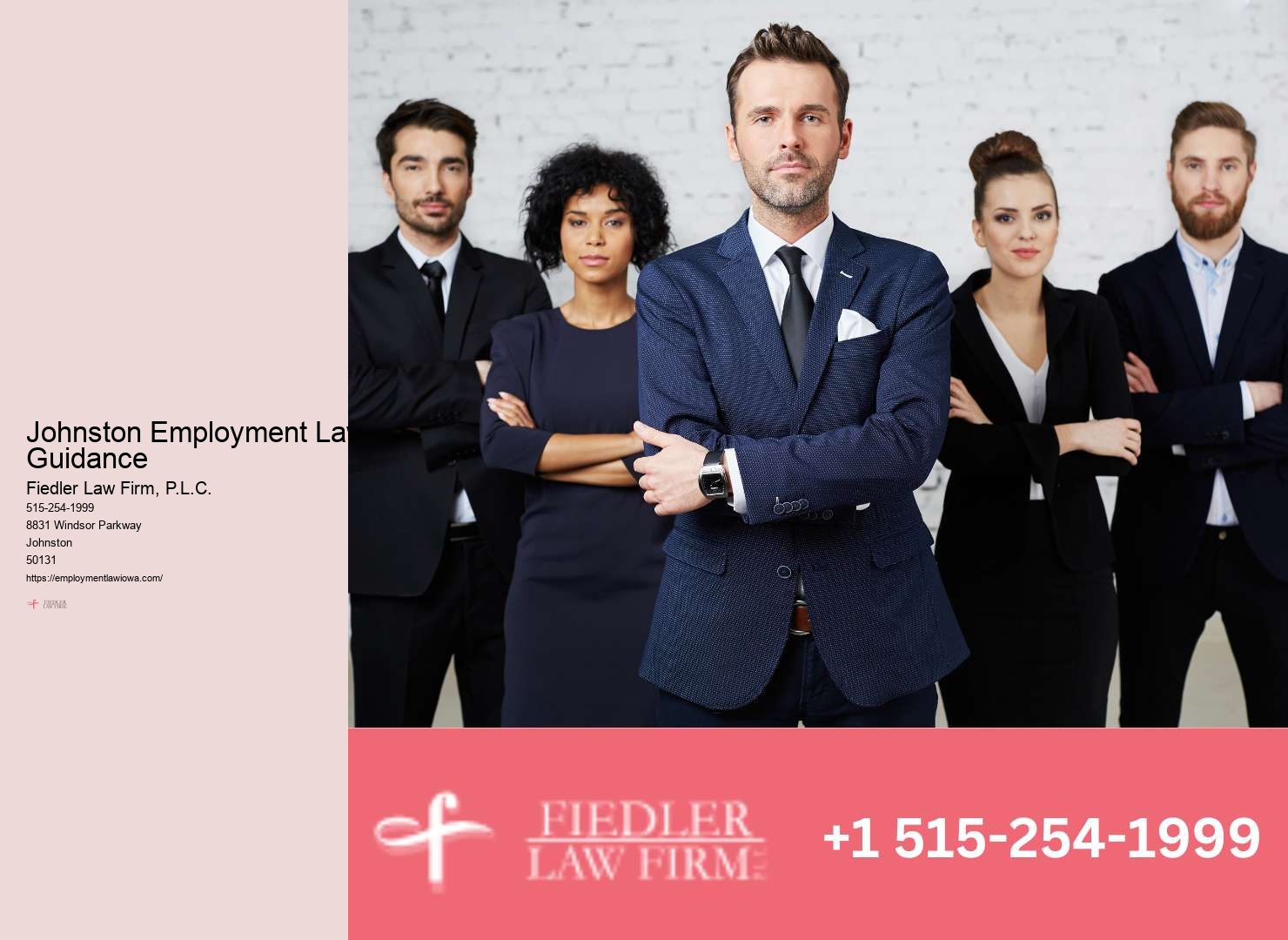 Experienced Wrongful Termination Lawyer Johnston