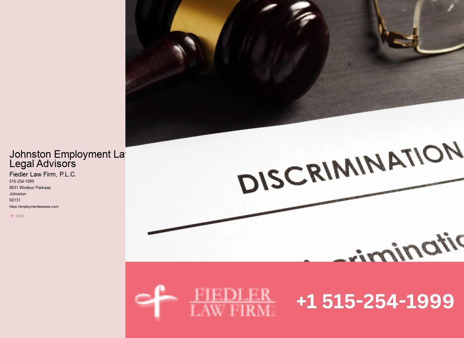 Johnston Employment Law Consultation Firm Specialist Consultation
