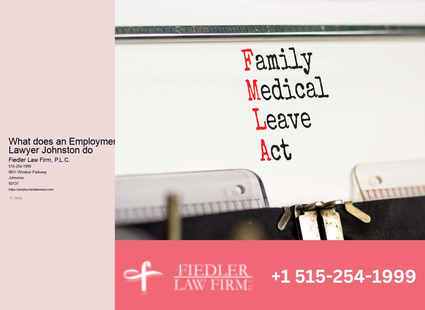 Johnston Employment Law Legal Assistance