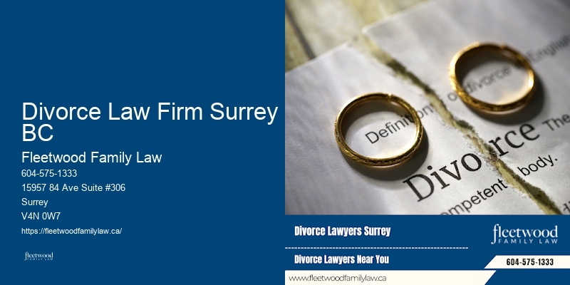 Family Law Dispute Resolution Divorce Law Firm Surrey BC