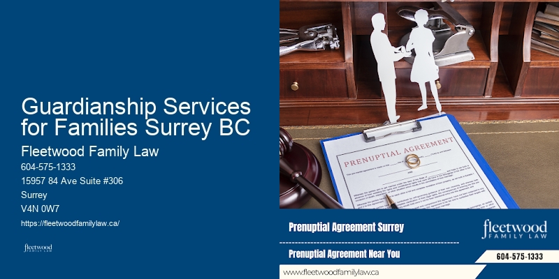Spousal Support Guardianship Services for Families Surrey BC