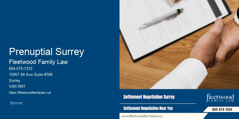 Family Law Dispute Lawyer Prenuptial Surrey BC