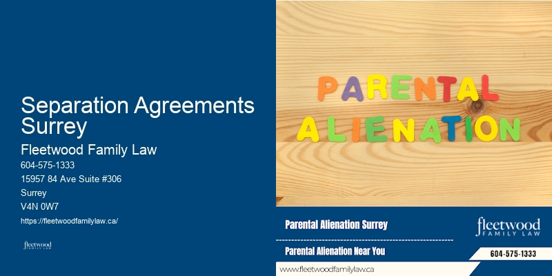 Separation Agreements Surrey Family Law Advocacy