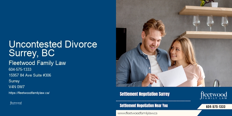 Parenting Plans Uncontested Divorce Surrey, BC BC Lawyer