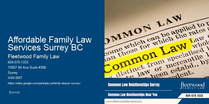 Affordable Family Law Services Surrey BC Property Settlement Lawyer