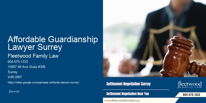 Affordable Guardianship Lawyer Surrey Child Custody Mediation