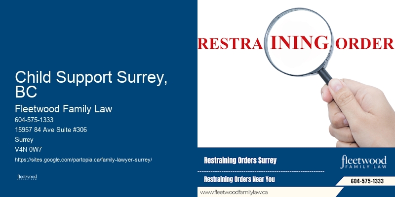 Child Support Surrey, BC BC High Conflict Family Law