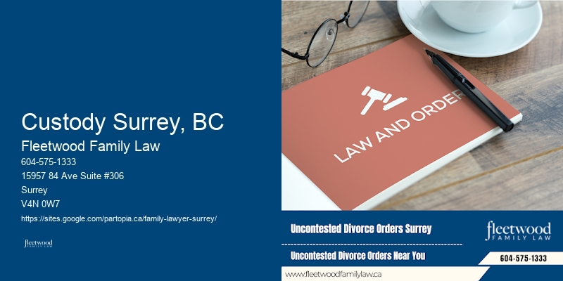 Custody Surrey, BC Family Law Experts