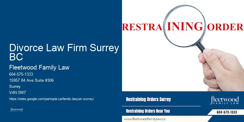 Divorce Law Firm Surrey BC Spousal Support Attorney