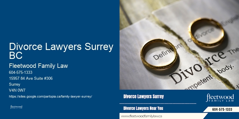 Divorce Lawyers Surrey BC Family Court Representation