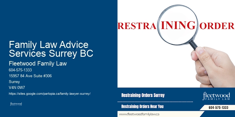 Family Law Advice Services Surrey BC Separation Lawyer