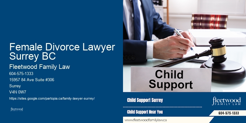 Female Divorce Lawyer Surrey BC Spousal Support and Maintenance