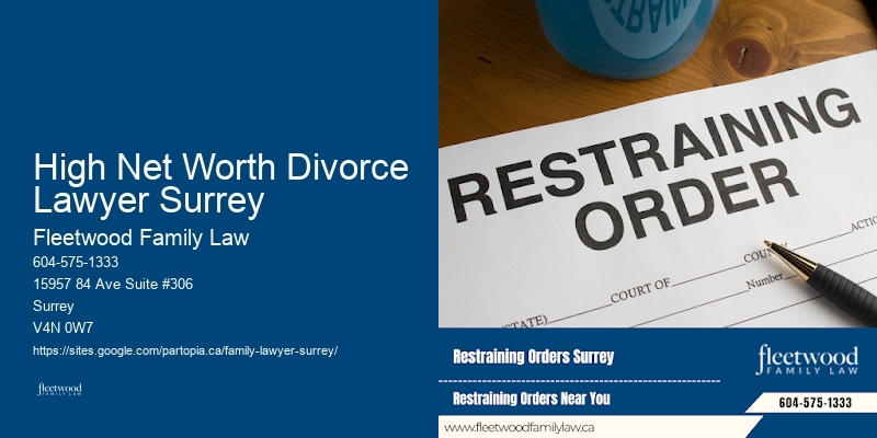 Child Support High Net Worth Divorce Lawyer Surrey BC