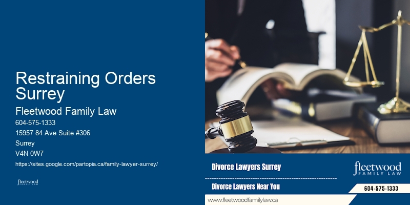 Restraining Orders Surrey BC Guardianship Dispute Attorney