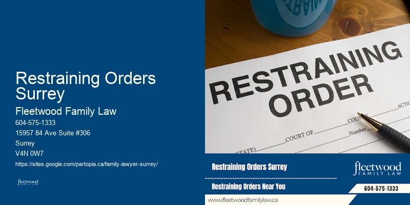 Family Law Expert Restraining Orders Surrey BC