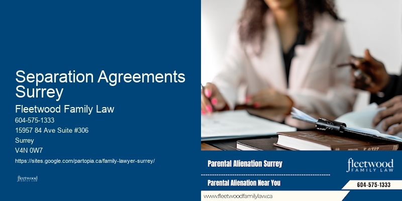 Separation Agreements Surrey Child Support Lawyer