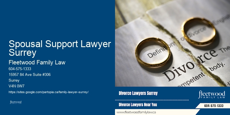 Guardianship and Family Law Firm Spousal Support Lawyer Surrey BC