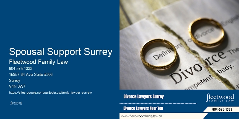 Collaborative Divorce Lawyer Spousal Support Surrey BC