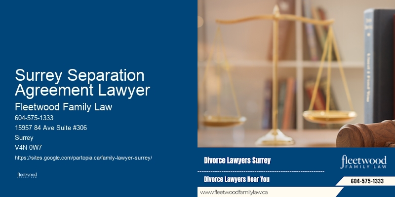 Surrey Separation Agreement Lawyer