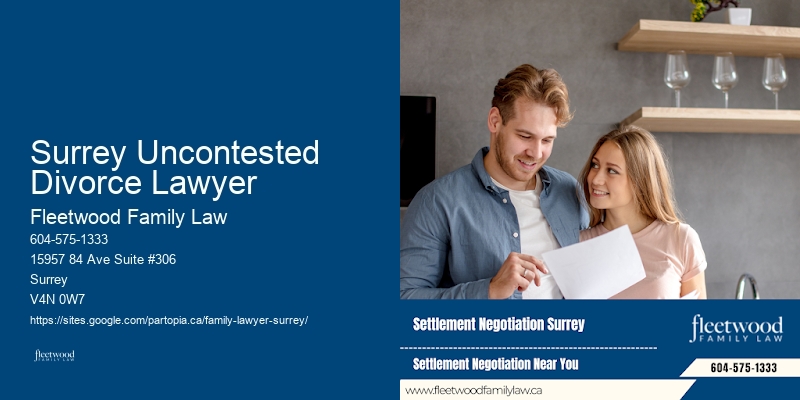 Property Dispute Resolution Surrey Uncontested Divorce Lawyer BC