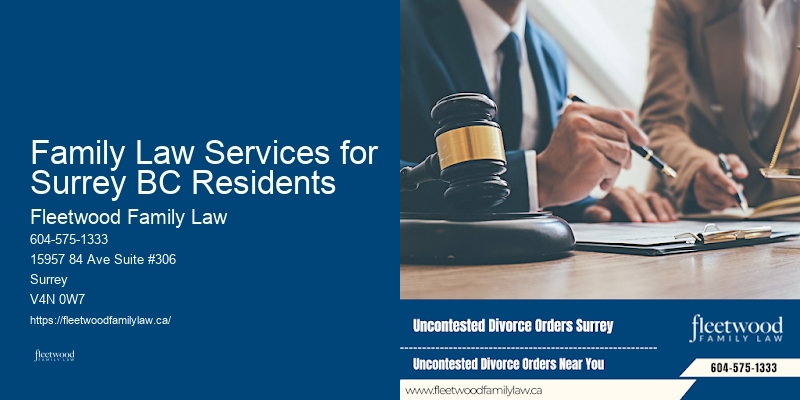 Family Law Services for Surrey BC Residents BC Divorce Financial Planning Lawyer