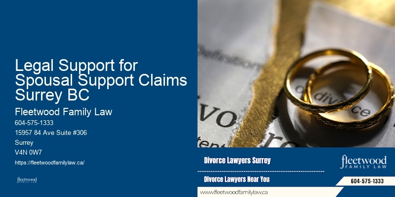 Legal Support for Spousal Support Claims Surrey BC BC Child Maintenance Lawyer