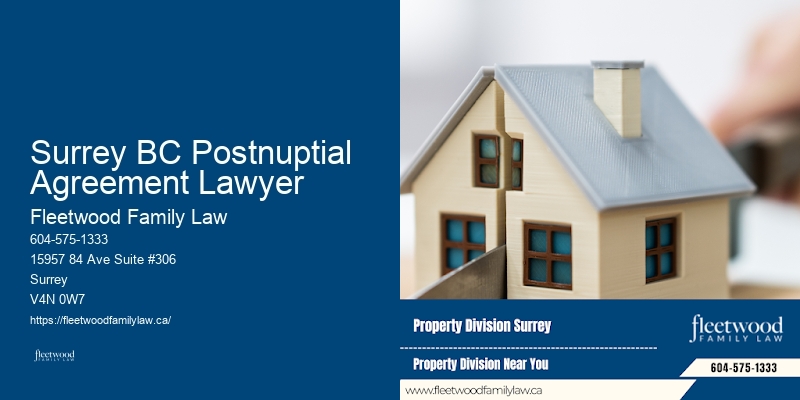 Surrey BC Postnuptial Agreement Lawyer BC Legal Guardian Lawyer