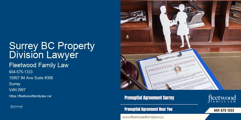 Surrey BC Property Division Lawyer BC Marital Property Division Lawyer