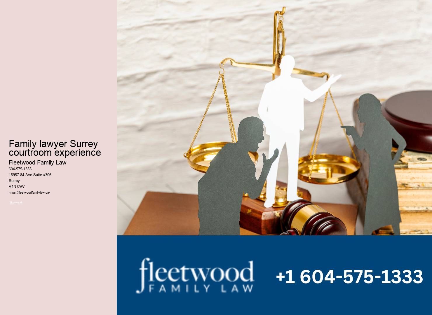 Surrey family lawyer offering comprehensive legal support