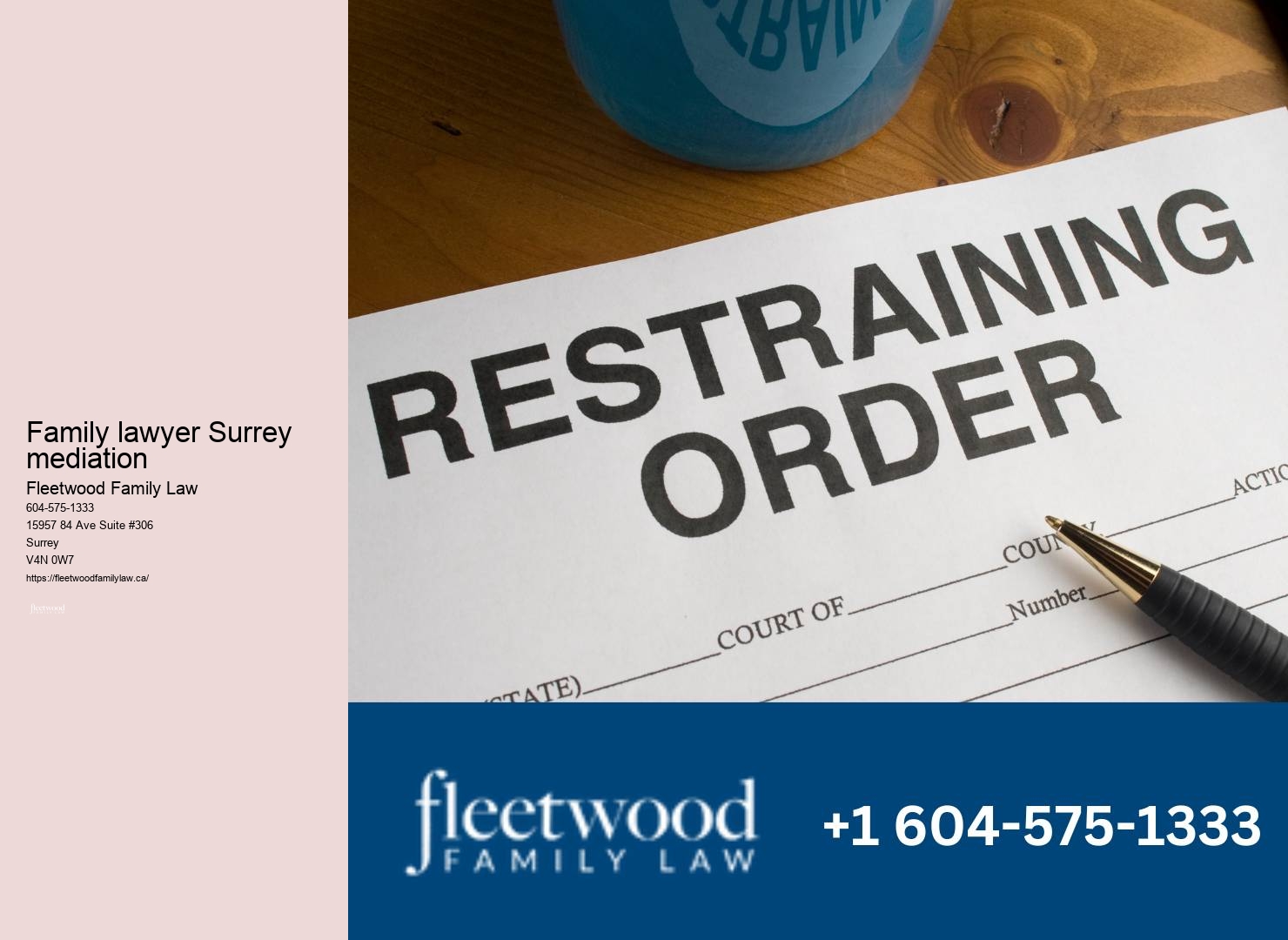 Family lawyer Surrey restraining orders