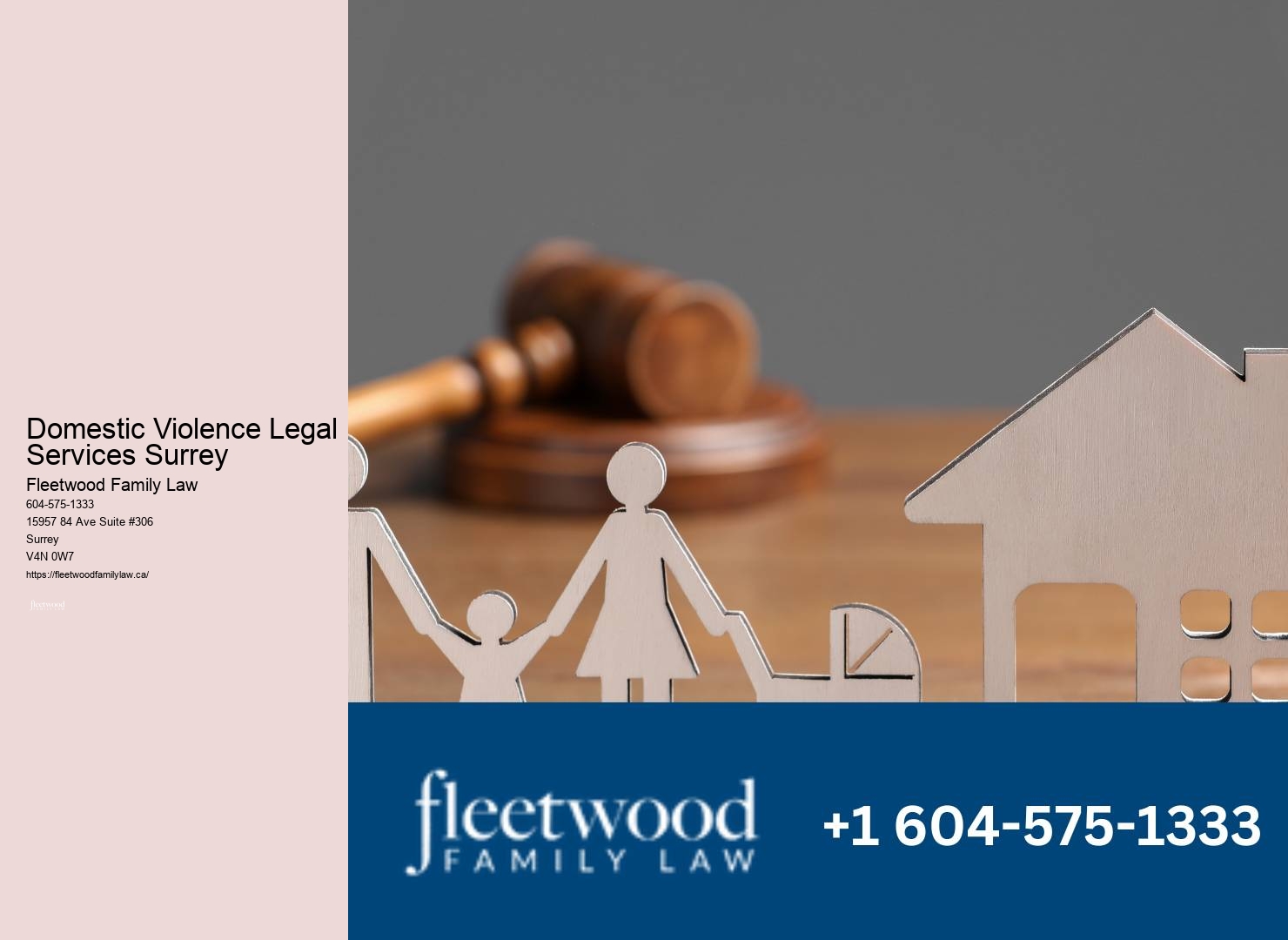 Family Law Services In Domestic Violence Legal Services Surrey