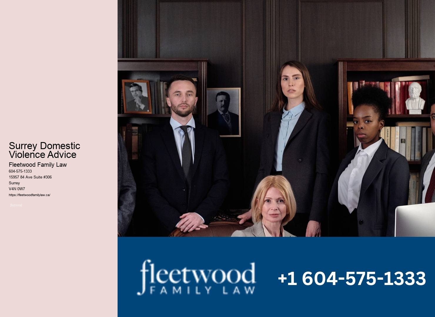 Qualified Surrey Domestic Violence Advice Family Law Counsel