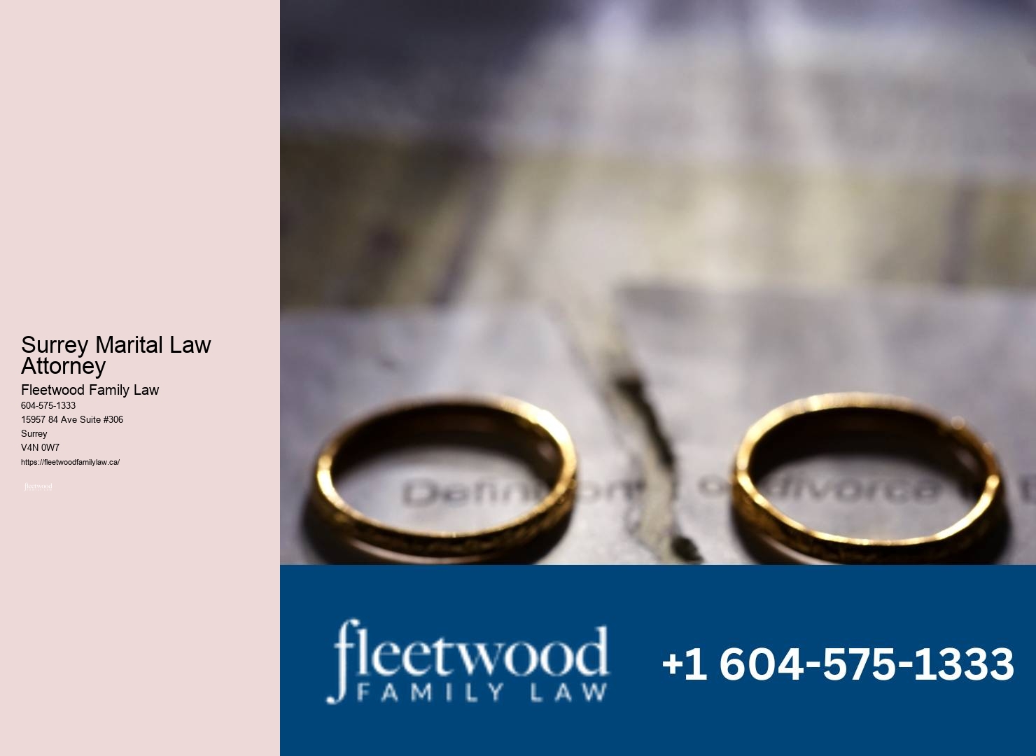 Skilled Surrey Marital Law Attorney Family Law Specialist