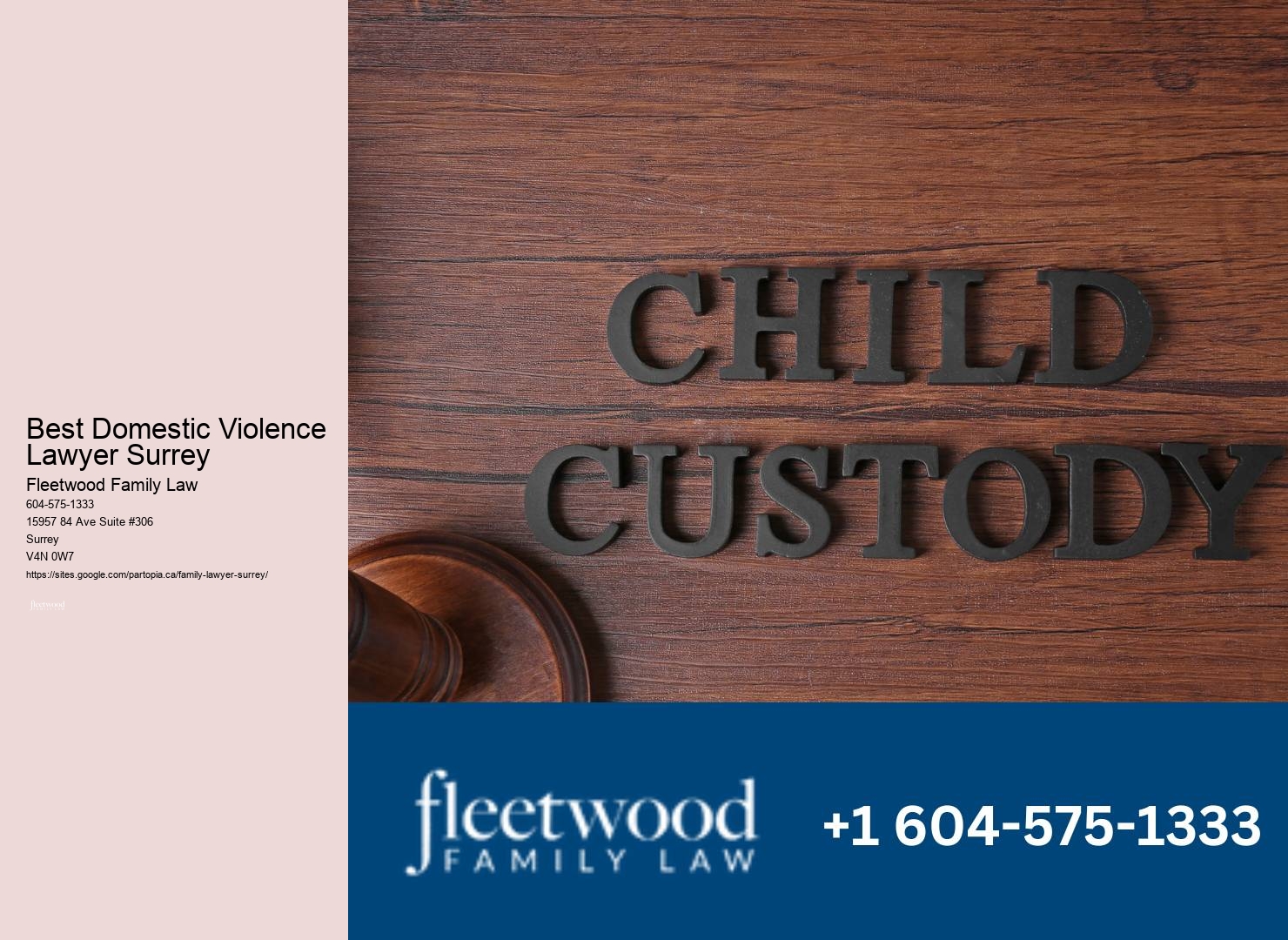 Best Domestic Violence Lawyer Surrey Family Legal Advice