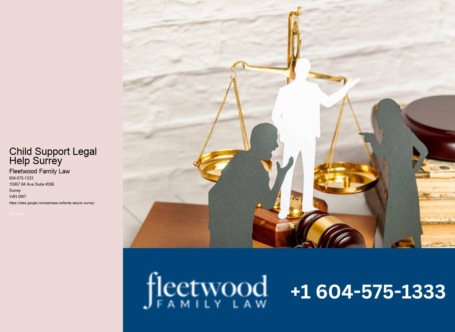 Reputable Child Support Legal Help Surrey Family Law Services