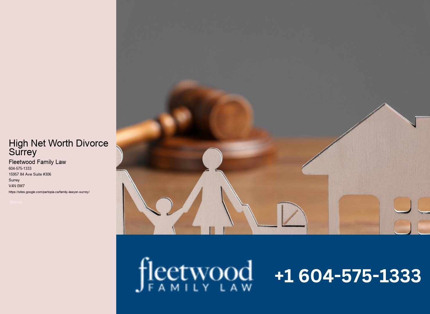 Parenting Plan High Net Worth Divorce Surrey