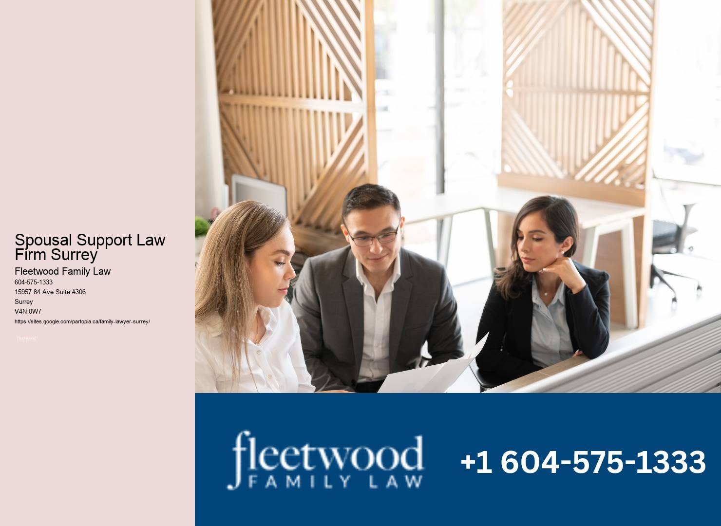 Spousal Support Law Firm Surrey Family Law Directory