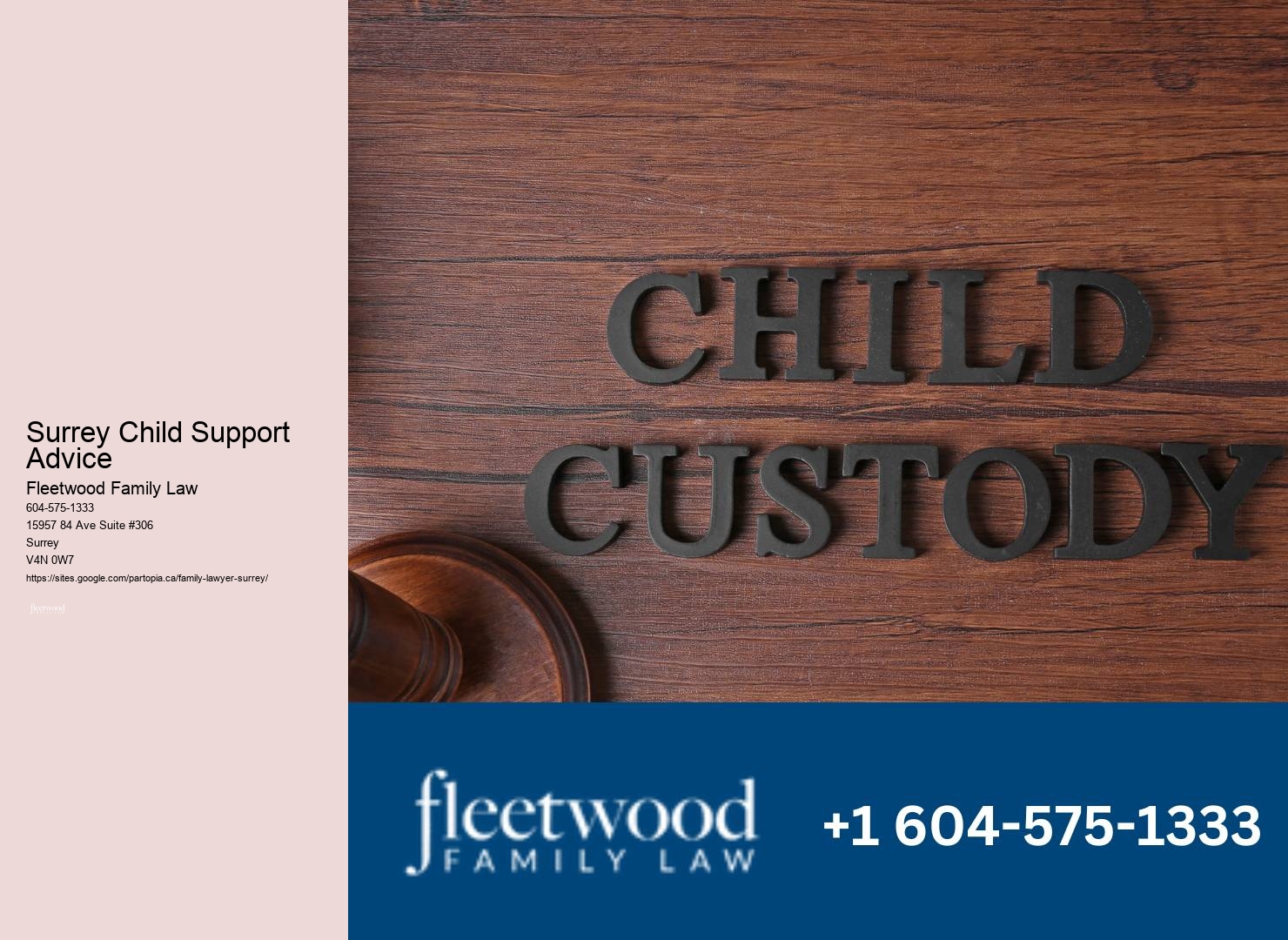 Efficient Surrey Child Support Advice Family Legal Assistance