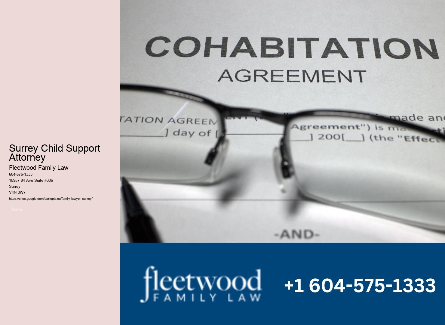 Surrey Child Support Attorney Family Law Consultation Counsel