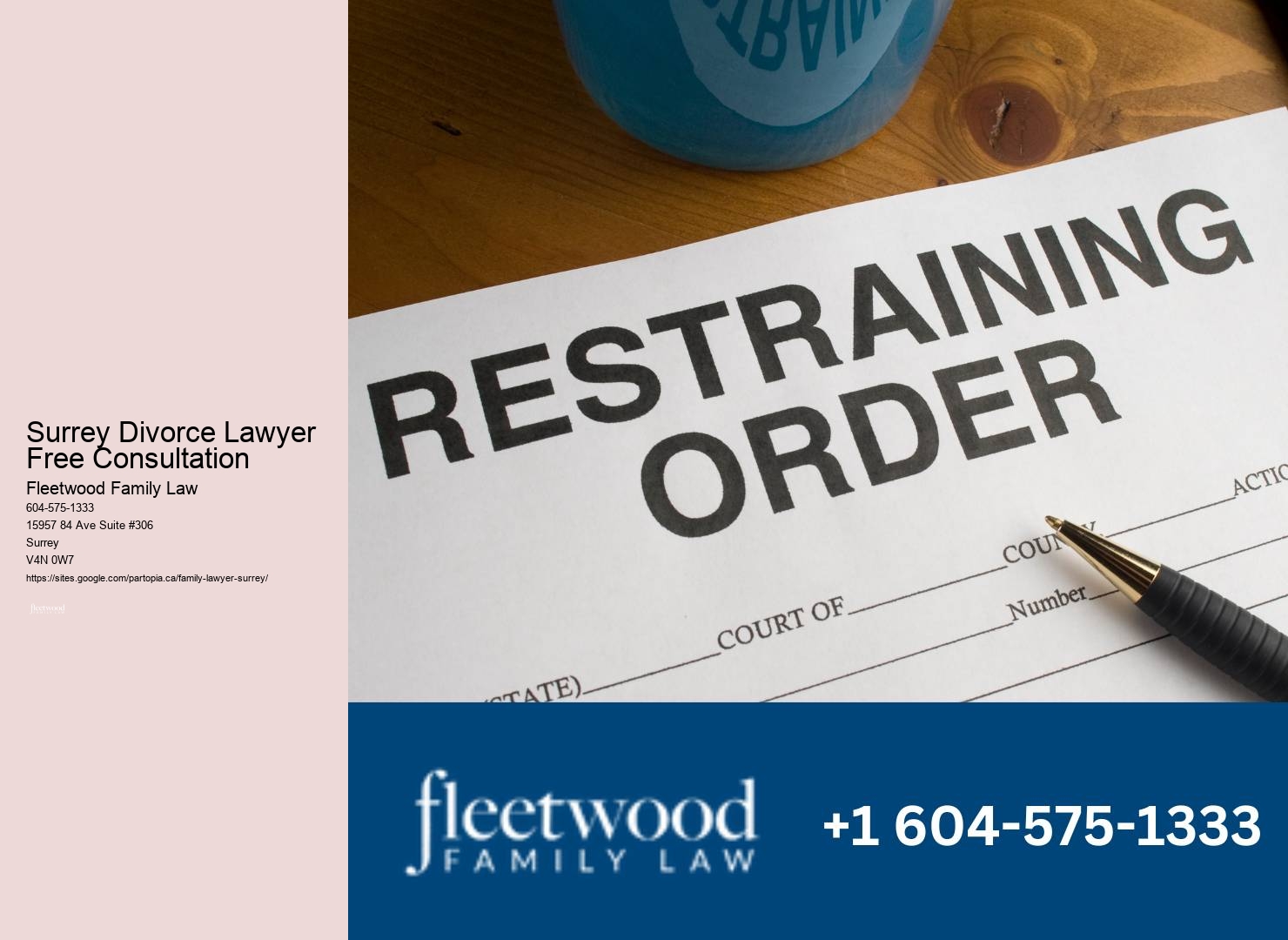Trusted Family Law Assistance Surrey Divorce Lawyer Free Consultation