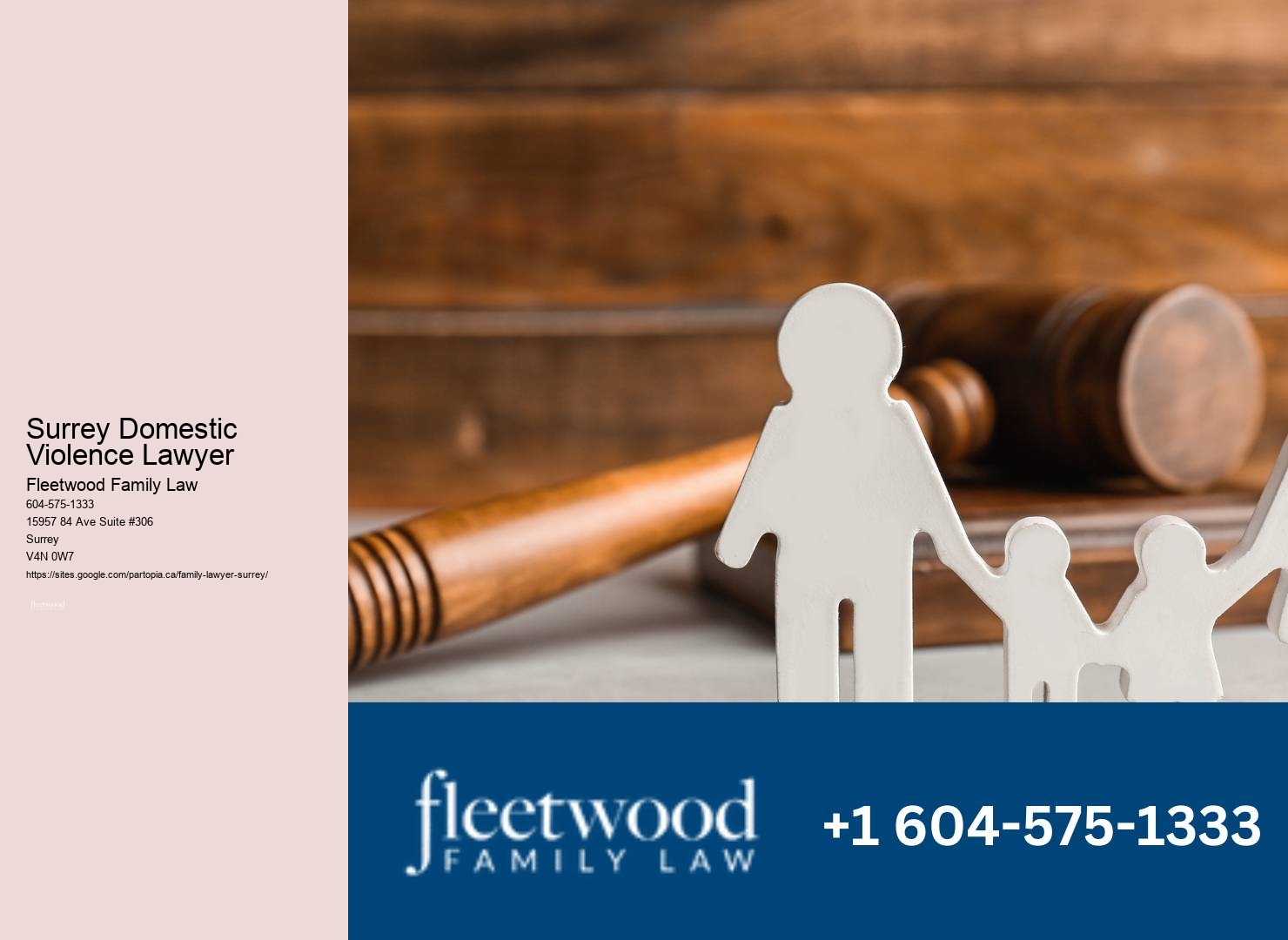 Reputable Surrey Domestic Violence Lawyer Family Law Firm