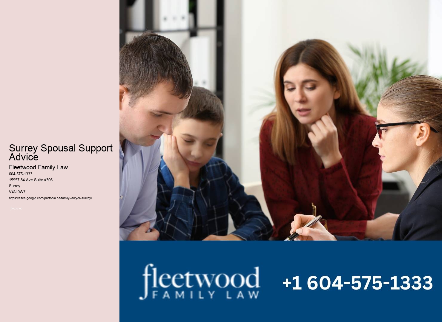 Surrey Spousal Support Advice Family Law Legal Representation