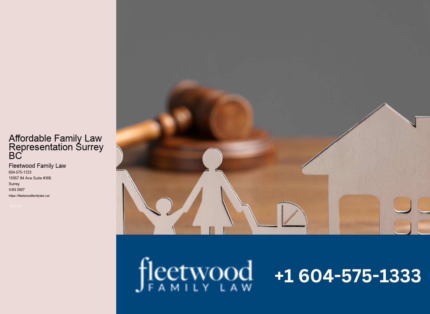 Affordable Family Law Representation Surrey BC