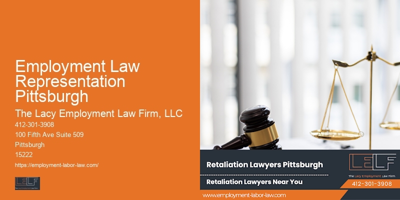 Employee rights attorney Employment Law Representation Pittsburgh PA