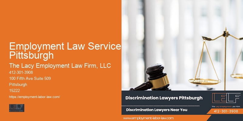 Employment Law Services Pittsburgh job termination lawyer