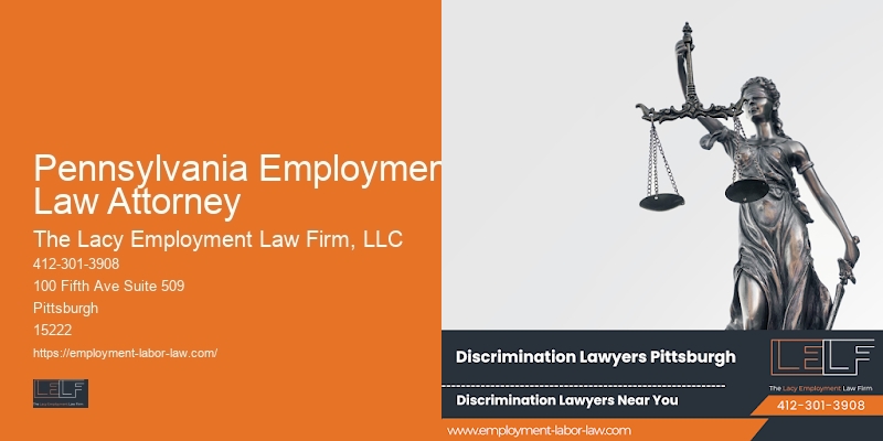 Employee Lawsuit Legal Services in Pennsylvania Employment Law Attorney