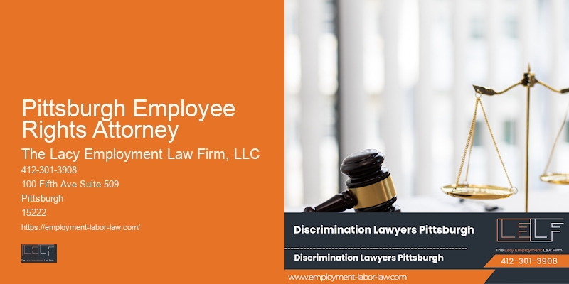 Legal Support for Job-Related Legal Issues in Pittsburgh Employee Rights Attorney