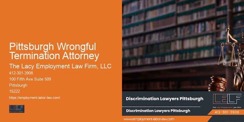 Pittsburgh Wrongful Termination Attorney Employment Law Office