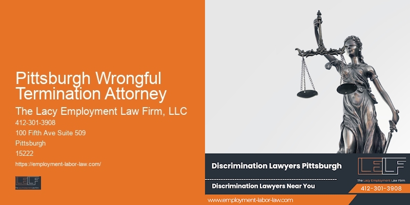 Employment litigation lawyer near me Pittsburgh Wrongful Termination Attorney